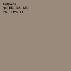 #998A7B - Pale Oyster Color Image